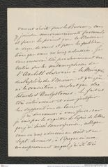 Nachlass Franz Steindachner, Brief von Auguste Henri André Doméril an Franz Steindachner (28.03.1866), Inv.Nr. 119.01, Seite 2
